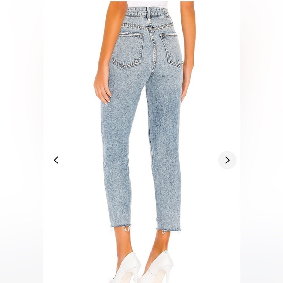 Lovers and Friends Logan Distressed Cropped Raw Edge Denim in Lost Hills preppy - Picture 4 of 16